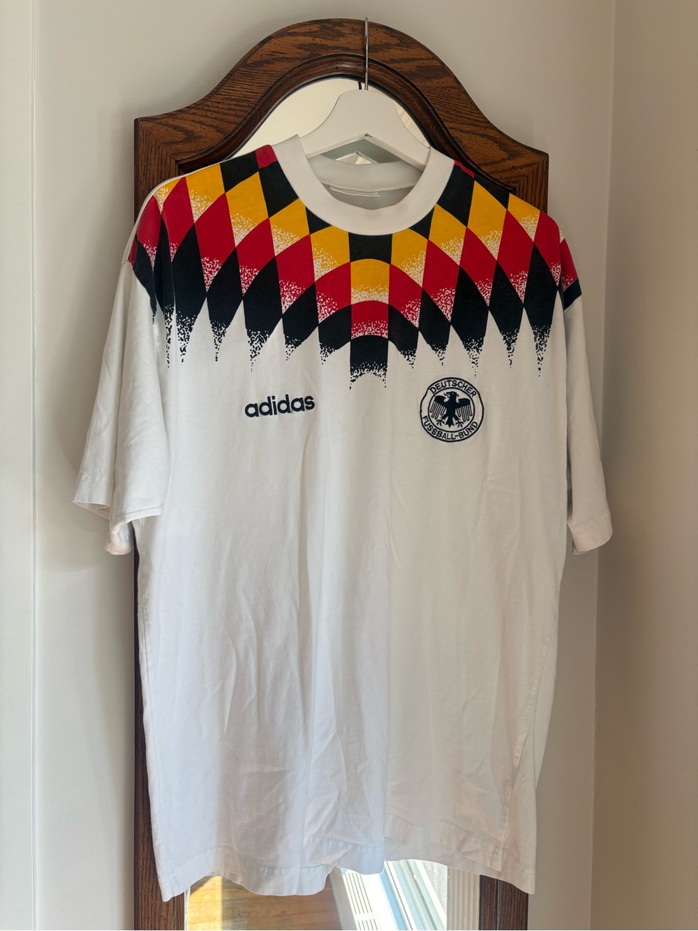 Adidas Vintage 1994/1995 Adidas DFB Germany Home World Cup Euro tshirt